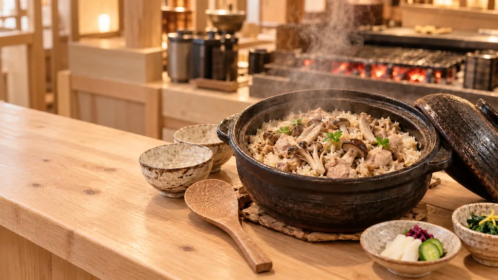 湯気の立つ季節の土鍋ご飯