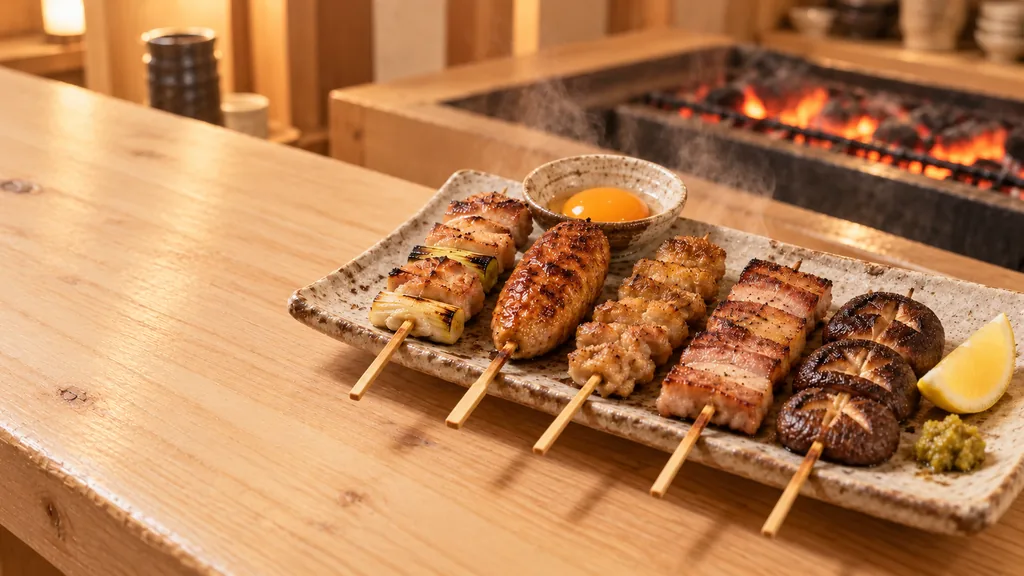 炭火串焼きの盛り合わせ